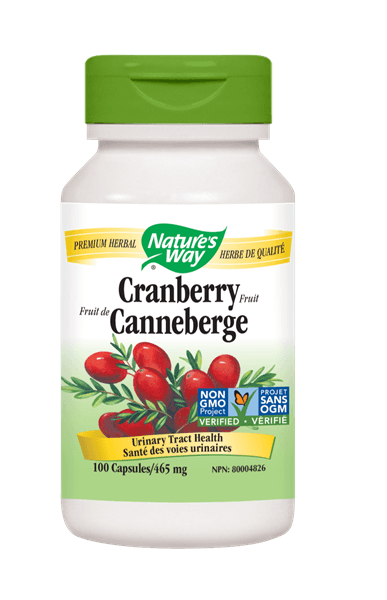 Nature's Way Cranberry Fruit Supplement (Urinary Tract Health) - 100 Veg Capsules - Nature's Source Inc