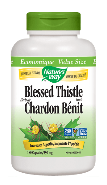 Nature's Way Blessed Thistle Herb - 180 Veg Capsules - Nature's Source Inc