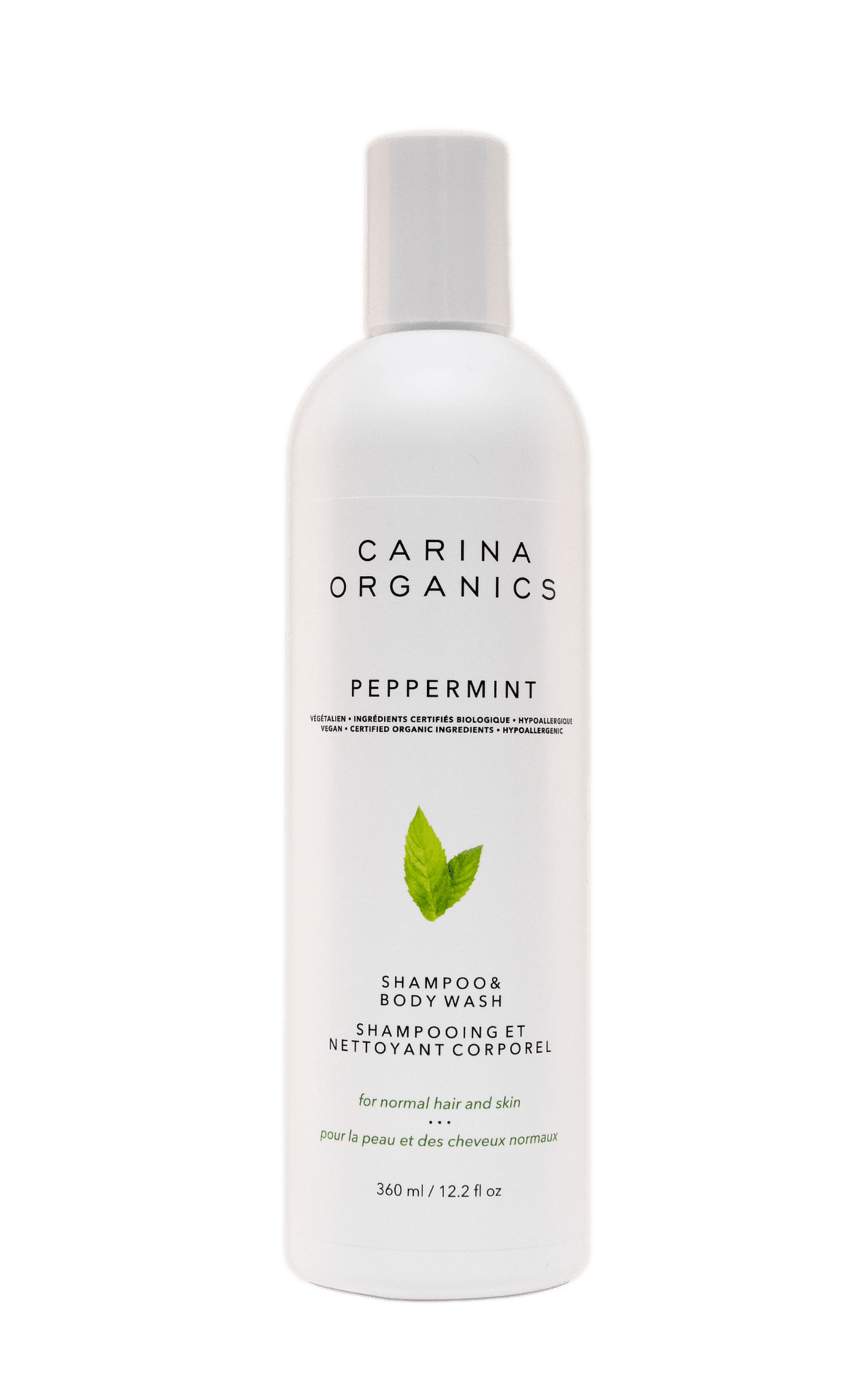 Carina Organics Peppermint Shampoo Body Wash - 360ml - Nature's Source Inc