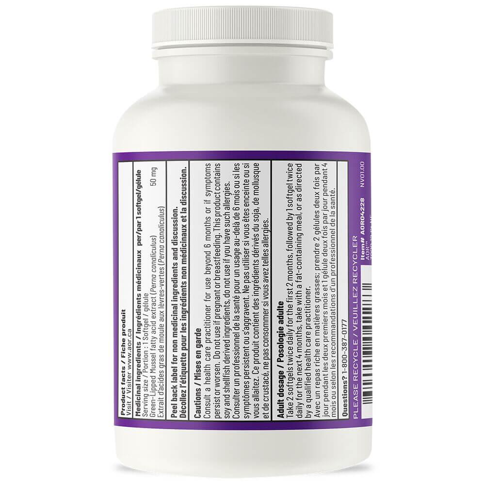 AOR Green Lipped Ffa 60 softgels - Nature's Source Inc