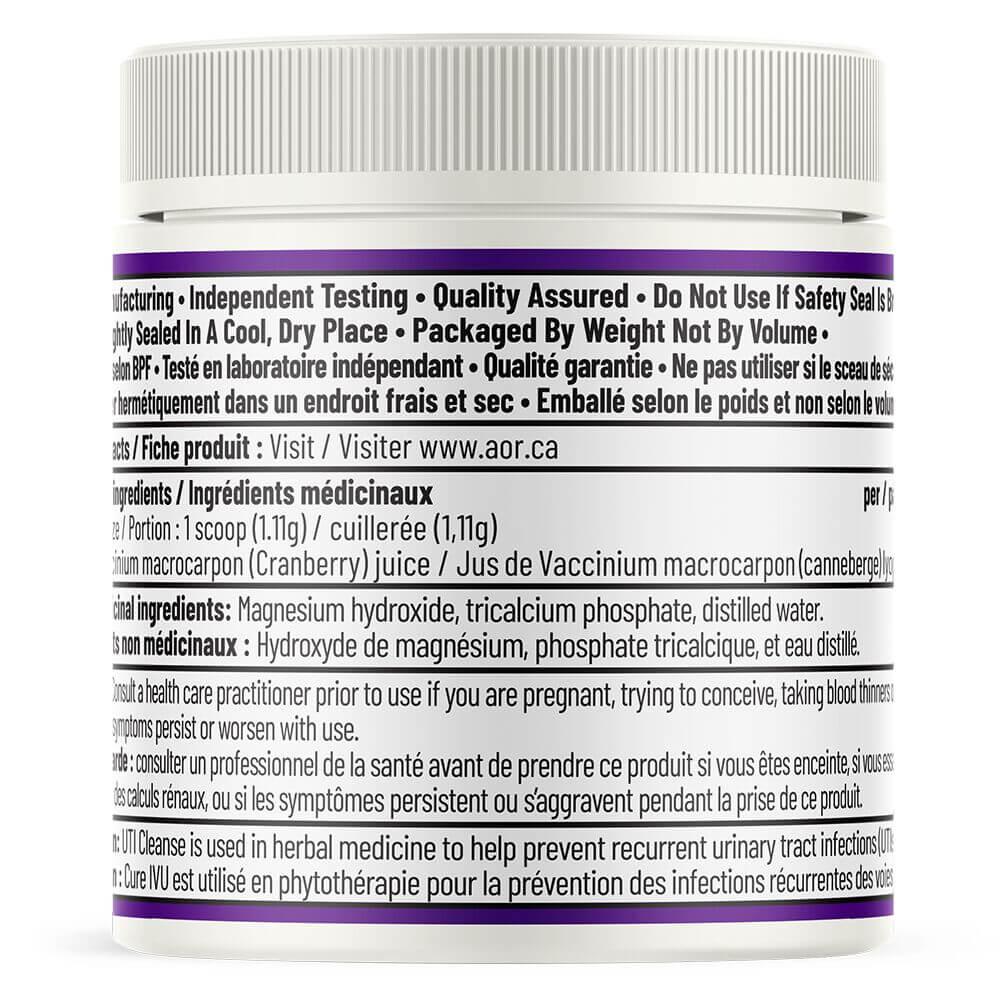 AOR UTI Cleanse With Cranberry 55 g - Nature's Source Inc
