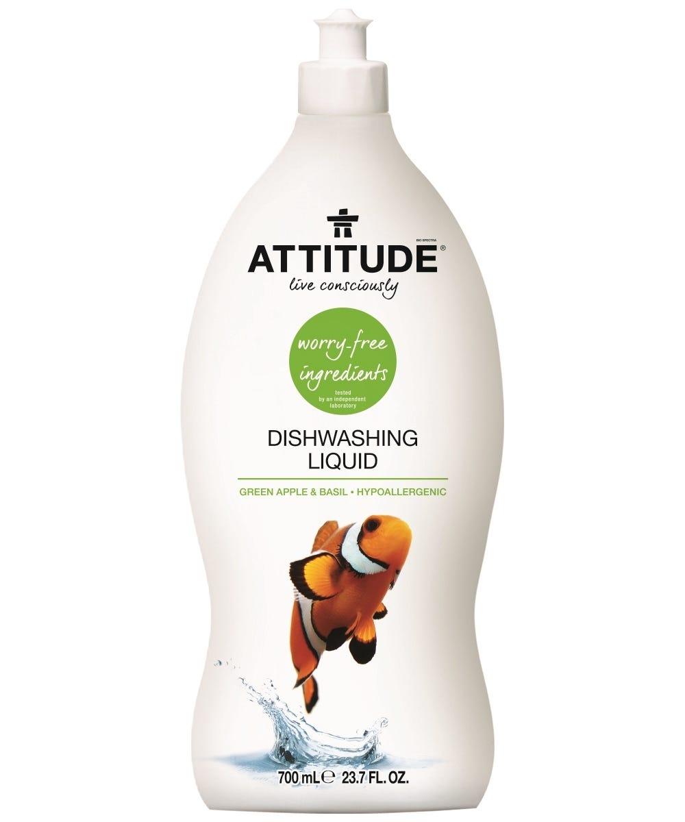 Attitude Dishwashing Liquid Apple & Basil 700ml - Nature's Source Inc