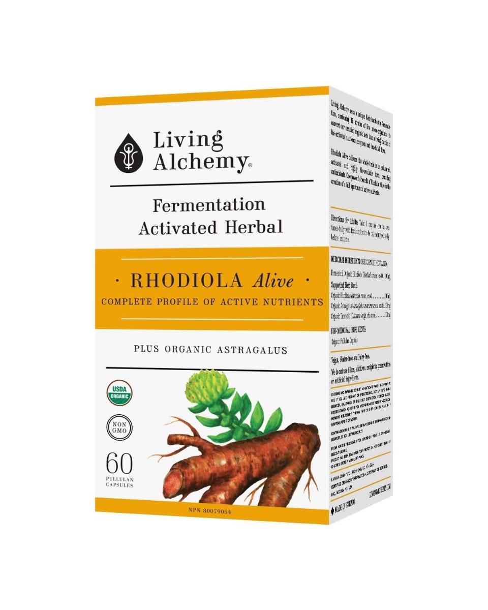 Living Alchemy Rhodiola Alive 60 Veg Capsules - Nature's Source Inc