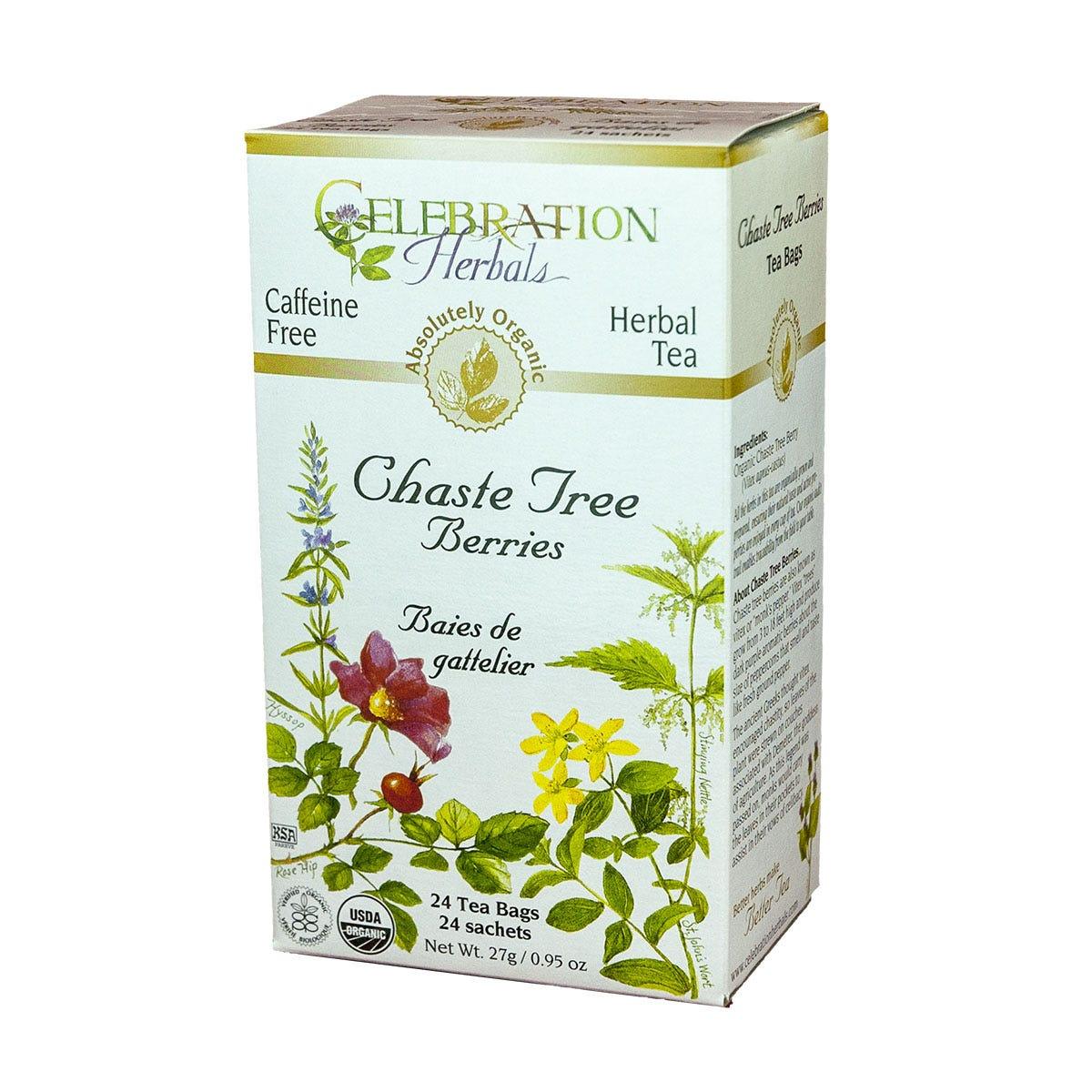 Celebration Herbals Organic Chaste Tree Berries Tea 24 bags - Nature's Source Inc
