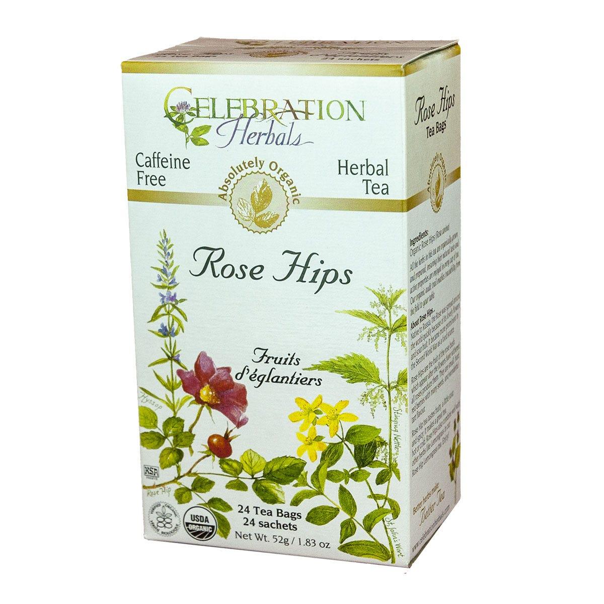 Celebration Herbals Organic Rose Hips Tea 24 bags - Nature's Source Inc