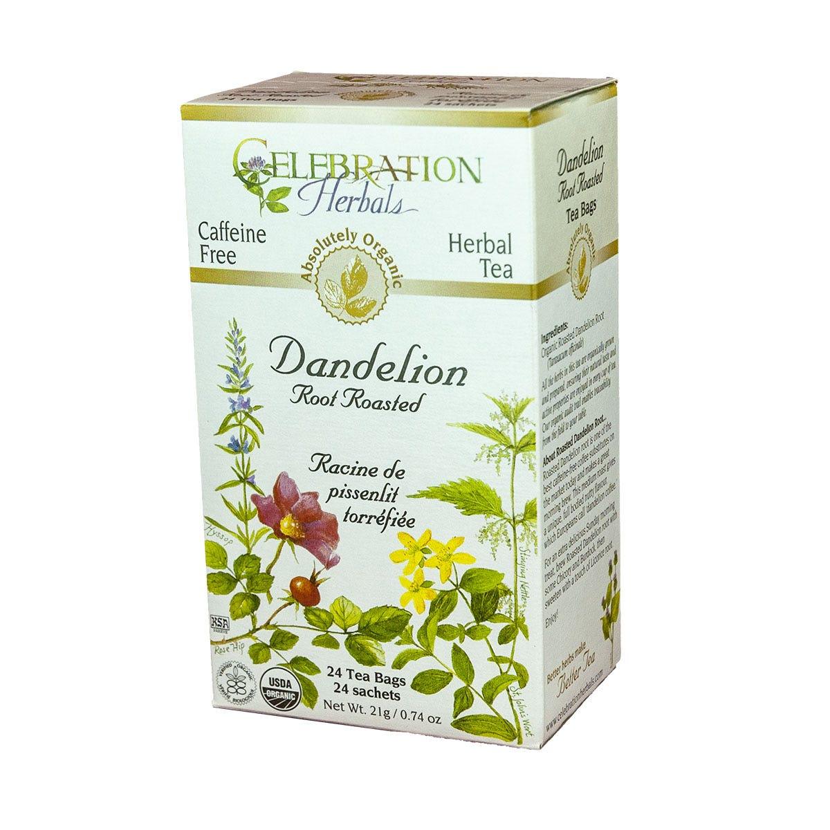 Celebration Herbals Organic Dandelion Root Roasted Tea 24 bags - Nature's Source Inc