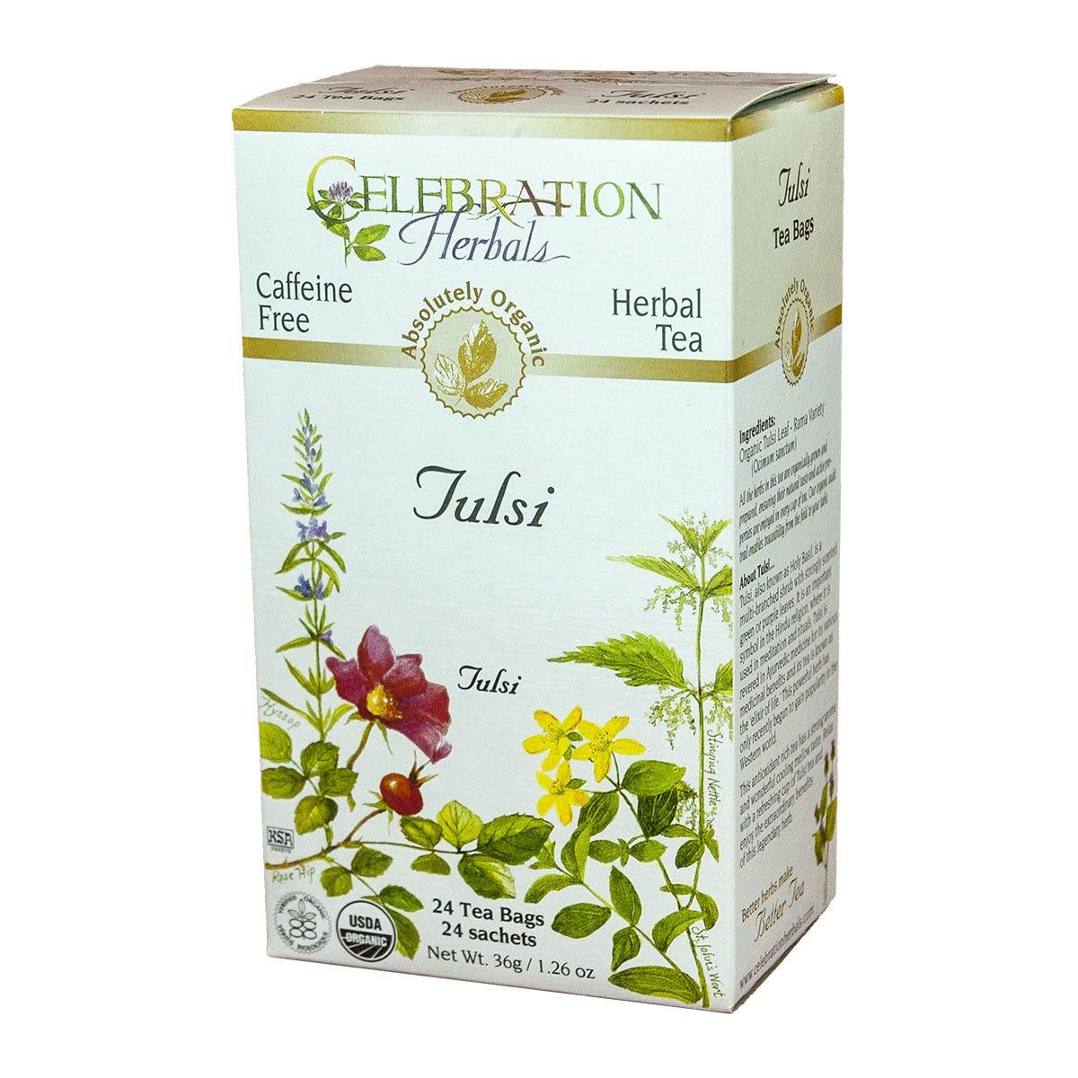 Celebration Herbals Organic Tulsi Rama Variety Tea 24 bags - Nature's Source Inc