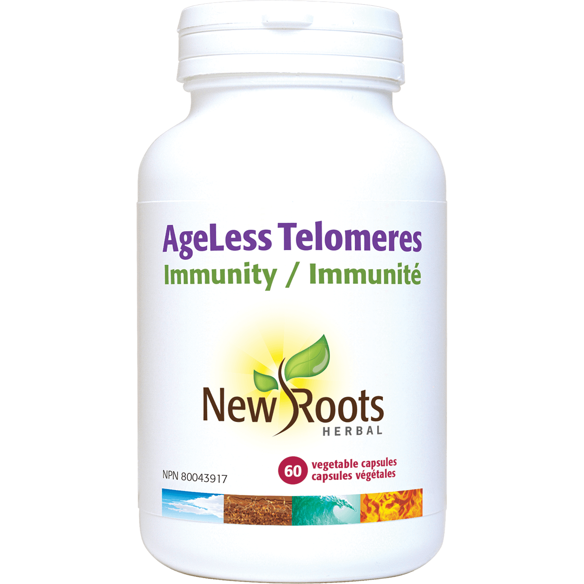 New Roots Ageless Telomeres 60C - Nature's Source Inc