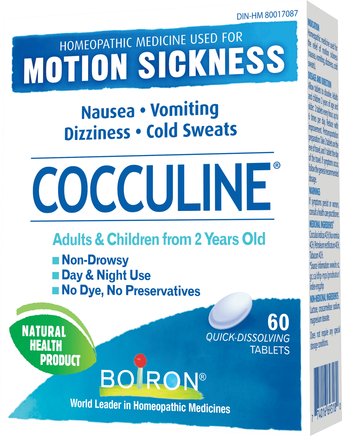Boiron Cocculine 60T - Nature's Source Inc