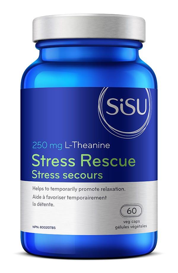 Sisu Stress Rescue Theanine 250mg 60 Veg - Caps - Nature's Source Inc
