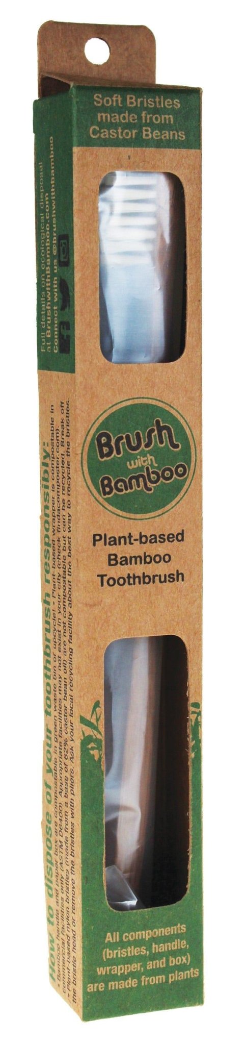 Brush With Bamboo Adult Toothbrush (1 Piece) - Nature's Source Inc