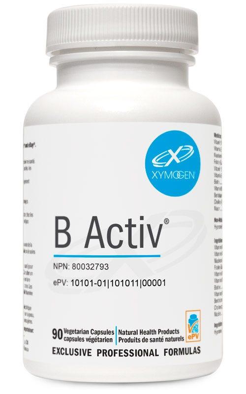 Xymogen B Activ 90 Vegan Capsules - Adrenal Support and Mood Support Supplement, Healthy Nervous System and Heart Health - Nature's Source Inc