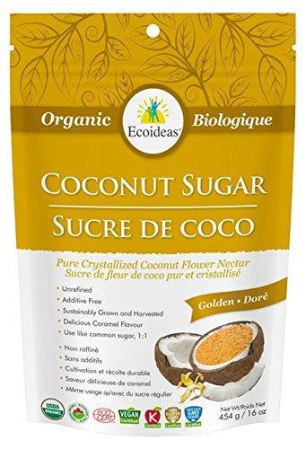 Ecoideas Coconut Sugar Golden 454g - Nature's Source Inc