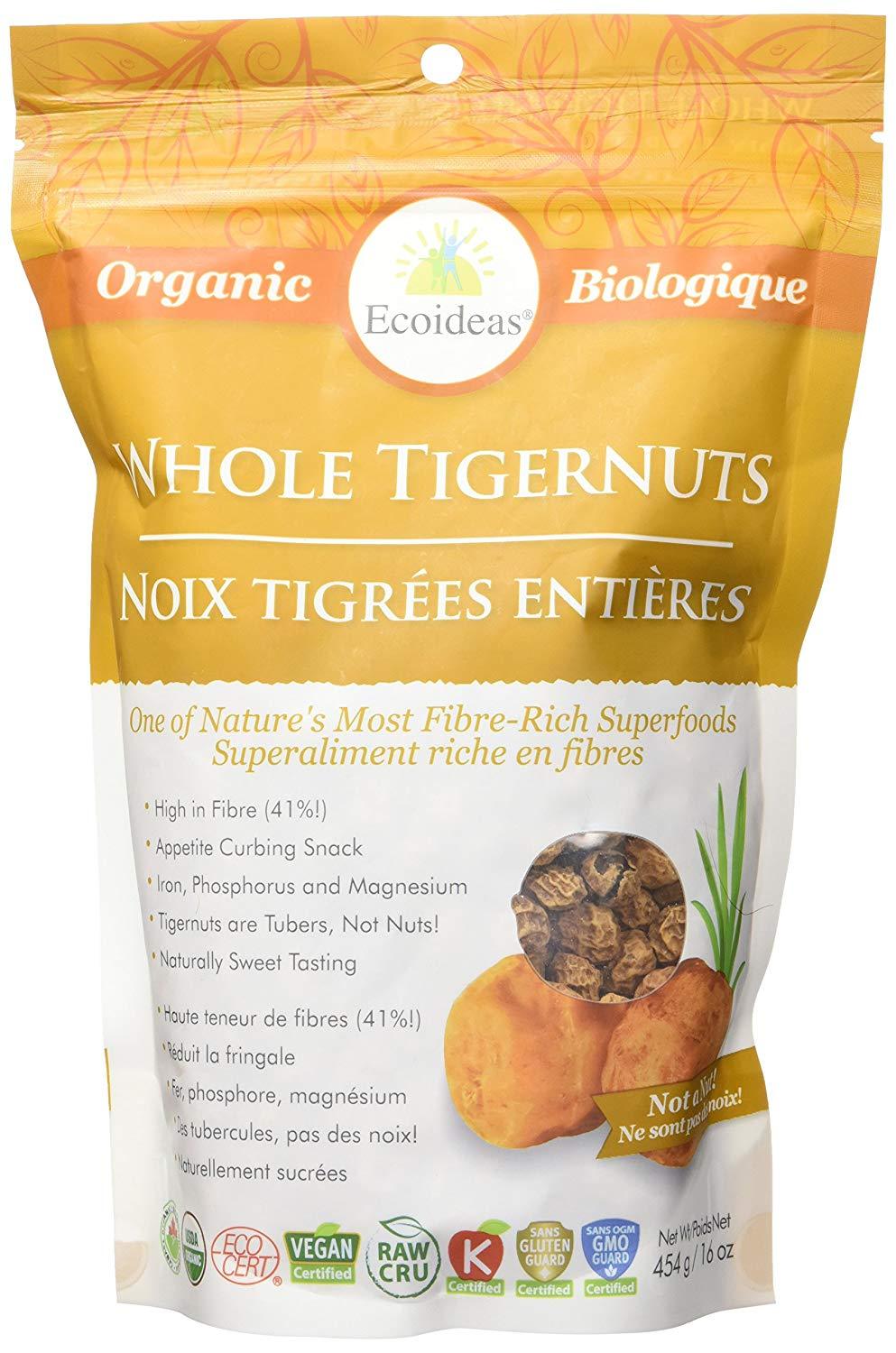 Ecoideas Whole Tigernuts 454g - Nature's Source Inc