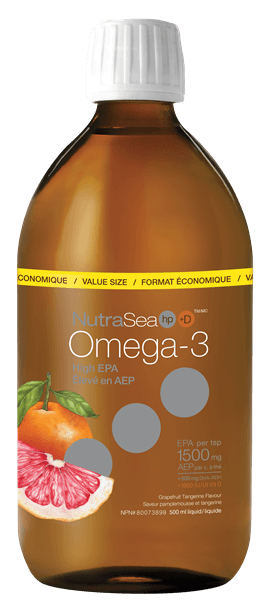 NutraSea HP Plus Vitamin D & Omega 3 - Grapefruit Tangerine Flavour - 500ml - Nature's Source Inc