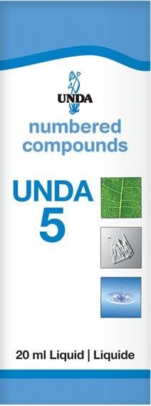 UNDA 5 Numbered Compounds 20ml - Nature's Source Inc