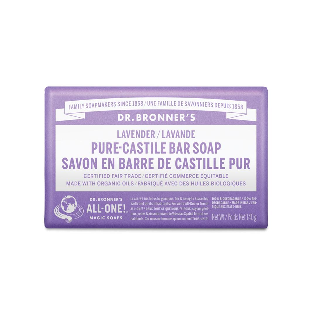Dr. Bronner's Pure Castile Hemp Lavender Soap 140g - Nature's Source Inc