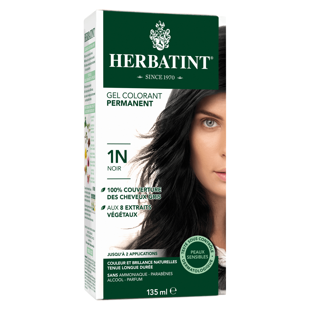 Herbatint N 1 Black 135ml - Nature's Source Inc