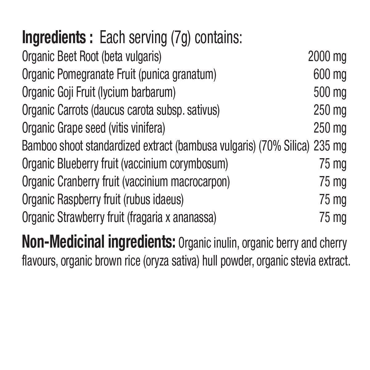 Prairie Naturals Red Superfoods 210g - Nature's Source Inc