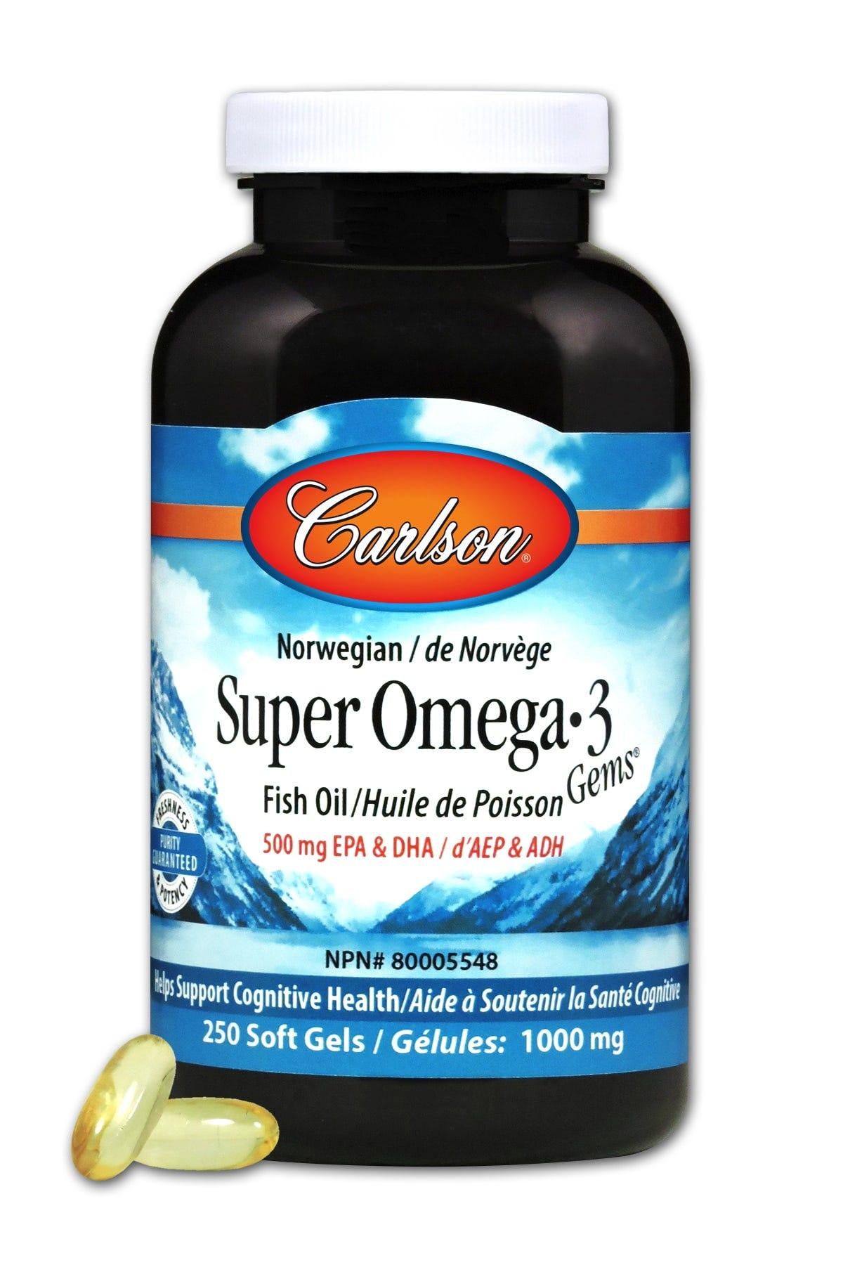 Carlson Laboratories Super Omega - 3 250 Softgels - Nature's Source Inc