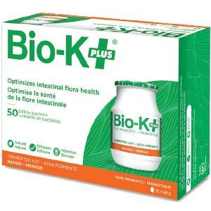 Bio - K+ Probiotic Fermented Soy Mango 12 pack - Optimizes Intestinal Flora Health, Supporting Healthy Digestive Tract For Overall Gut Health And Wellness, Support Balanced Diet And Healthy Lifestyle - Nature's Source Inc