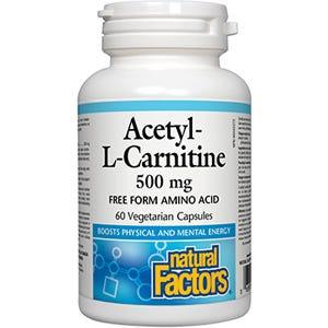 Natural Factors AcetylLCarnitine 500 mg 60vc - Nature's Source Inc
