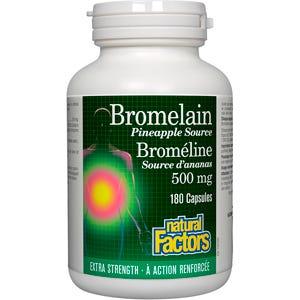 Natural Factors Bromelain Extra Stg 500mg 180c - Nature's Source Inc