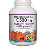 Natural Factors C 500mg Chew Berry 90c - Nature's Source Inc