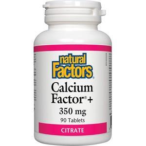Natural Factors Calcium Factor+ Citrate 350 mg 90t - Nature's Source Inc