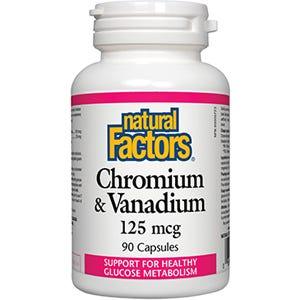 Natural Factors Chromium & Vanadium 125 mcg 90c - Nature's Source Inc