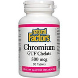 Natural Factors Chromium GTF Chelate 500 mcg 90t - Nature's Source Inc