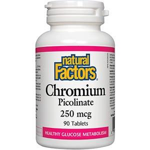 Natural Factors Chromium Picolinate 250 mg 90t - Nature's Source Inc