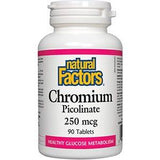 Natural Factors Chromium Picolinate 250 mg 90t - Nature's Source Inc
