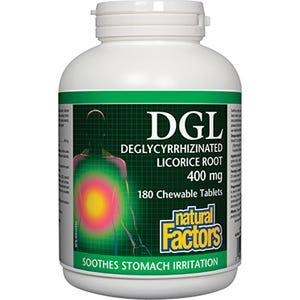 Natural Factors DGL 400 mg 180c - Nature's Source Inc