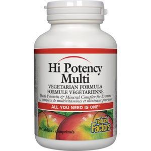 Natural Factors Hi Potency Multivitamin 90t - Nature's Source Inc