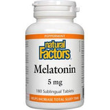 Natural Factors Melatonin 5 mg Peppermint 180 Tablet - Nature's Source Inc