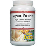 Natural Factors Vegan Protein Vanilla Bean 1 kg - Nature's Source Inc
