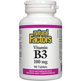 Natural Factors Vitamin B3 100 mg 90t - Nature's Source Inc