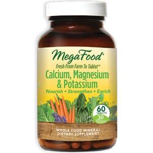 MegaFood Calcium - Magnesium - Potassium 60 Tablets - Nature's Source Inc