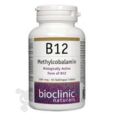 Bioclinic Naturals B12 Methylcobalamin 1000 mcg, 60 Sublingual Tablets - Nature's Source Inc