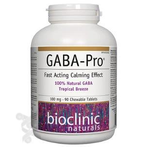 Bioclinic Naturals GABA - Pro 100mg 90 Chewable Tab - Nature's Source Inc
