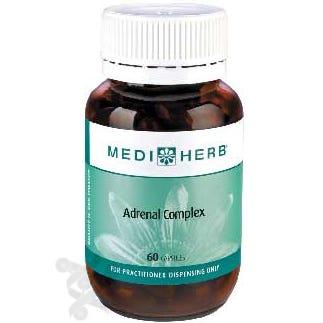 MediHerb Adrenal Complex Formerly AdrenoCo, 60 Tablets - Restore Adrenal Gland Healthy Function, Soothe Inflammation, Promote Resistance Function - Nature's Source Inc