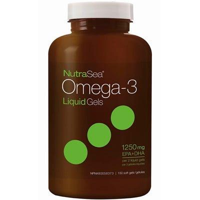NutraSea Omega - 3 Liquid Gels 1250Mg, 150 Softgels - Nature's Source Inc