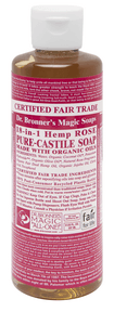 Dr. Bronner's Castile Soap Rose 237ml - Nature's Source Inc