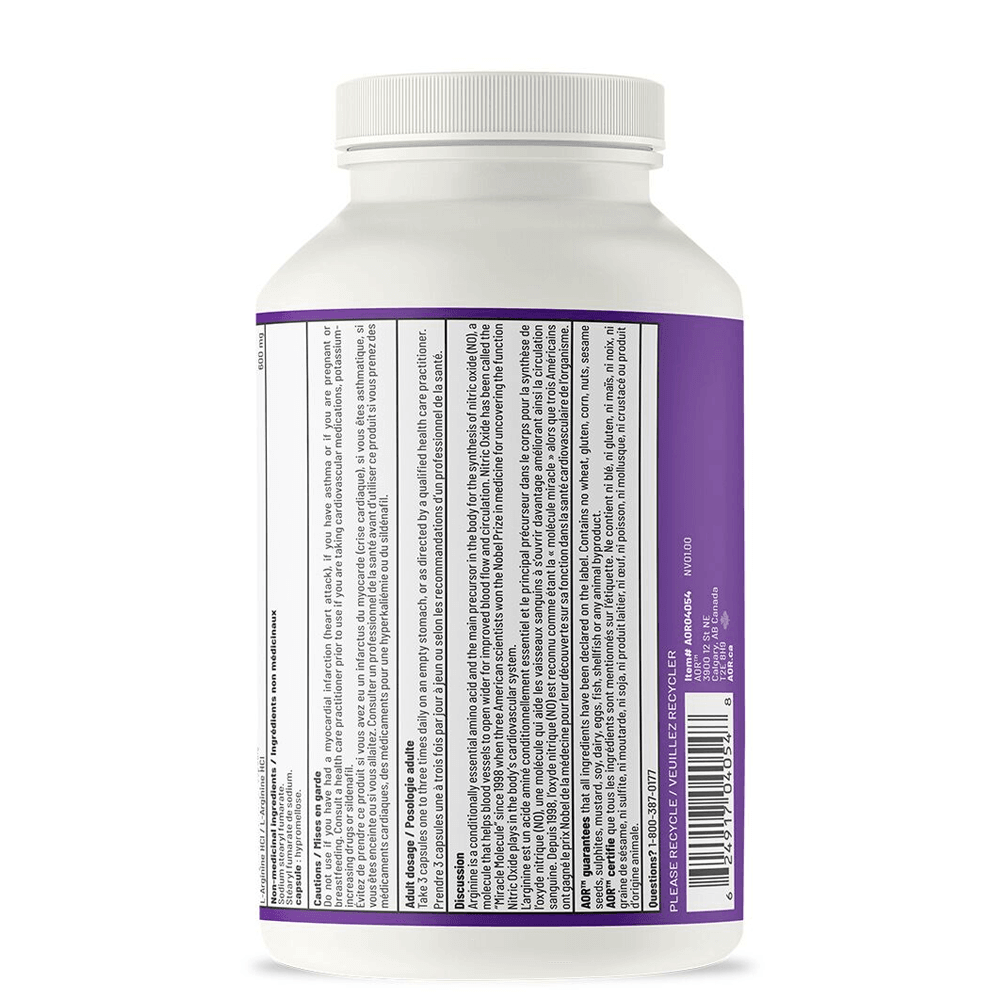 AOR Arginine 180 Veg - Caps - Nature's Source Inc