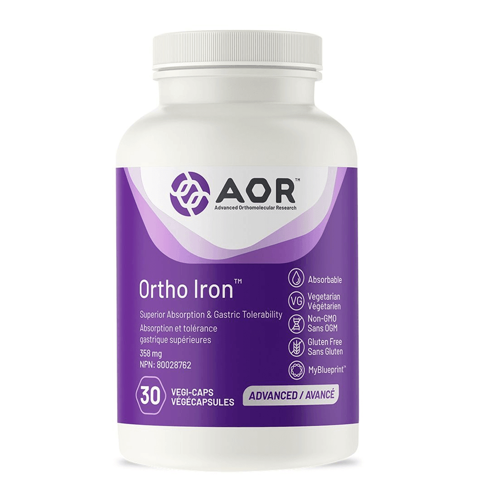 AOR Ortho Iron 30 Veg - Caps - Nature's Source Inc