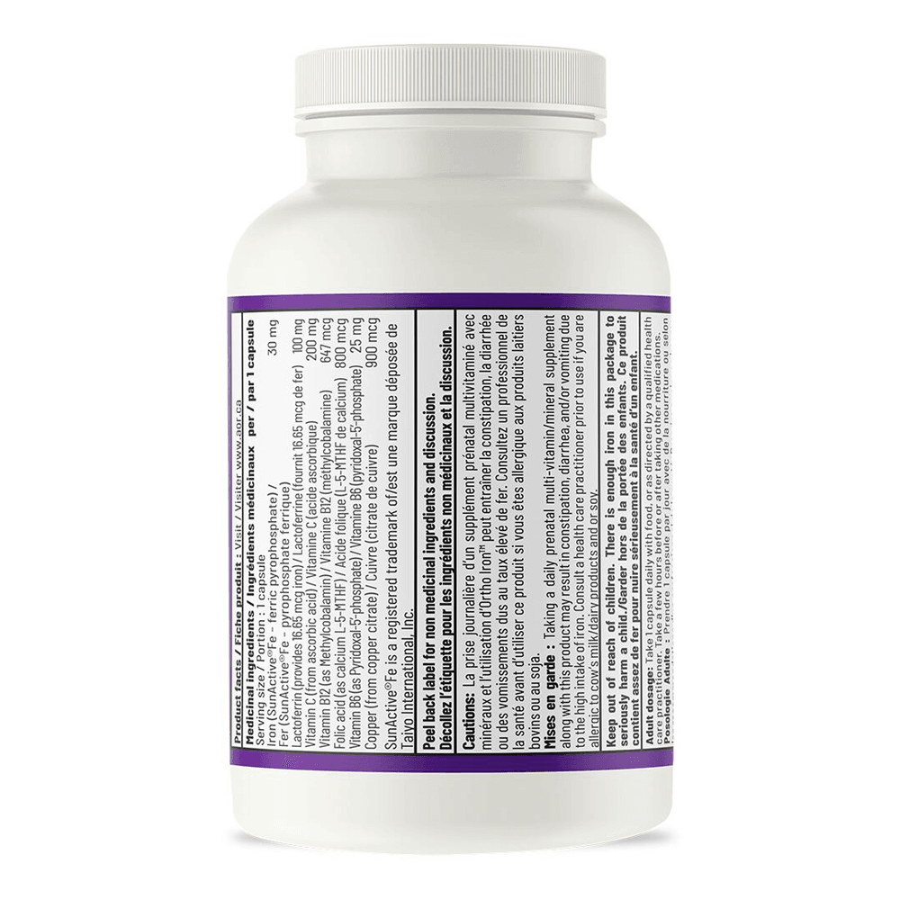 AOR Ortho Iron 30 Veg - Caps - Nature's Source Inc