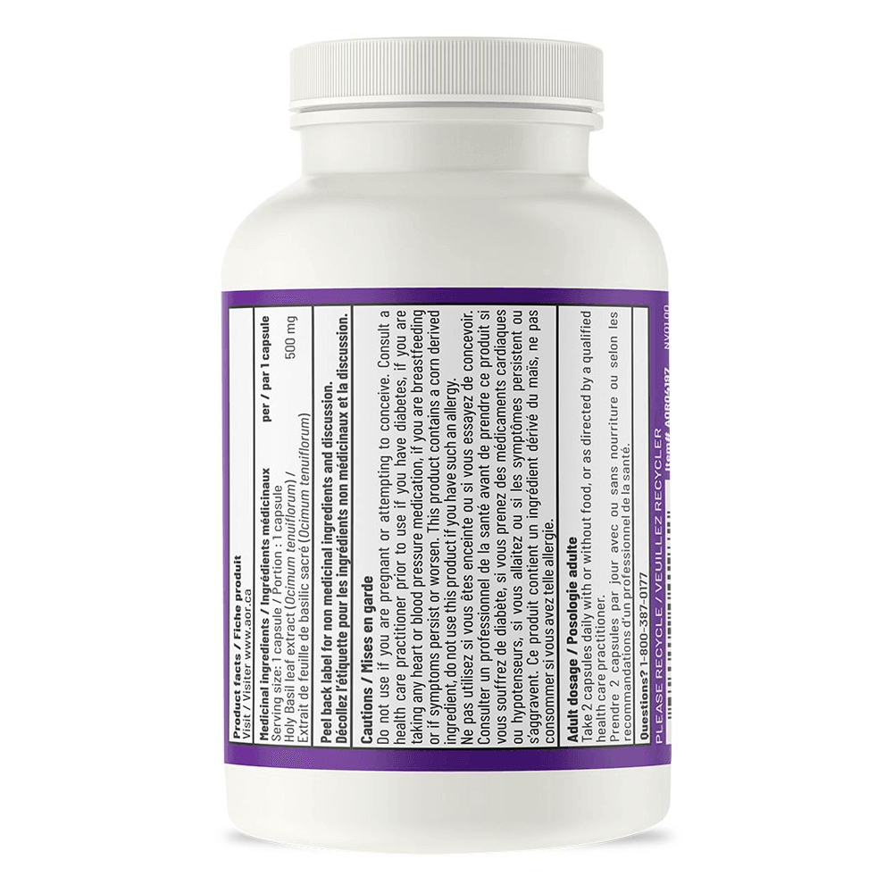 AOR Holy Basil 60 Veg - Caps - Nature's Source Inc