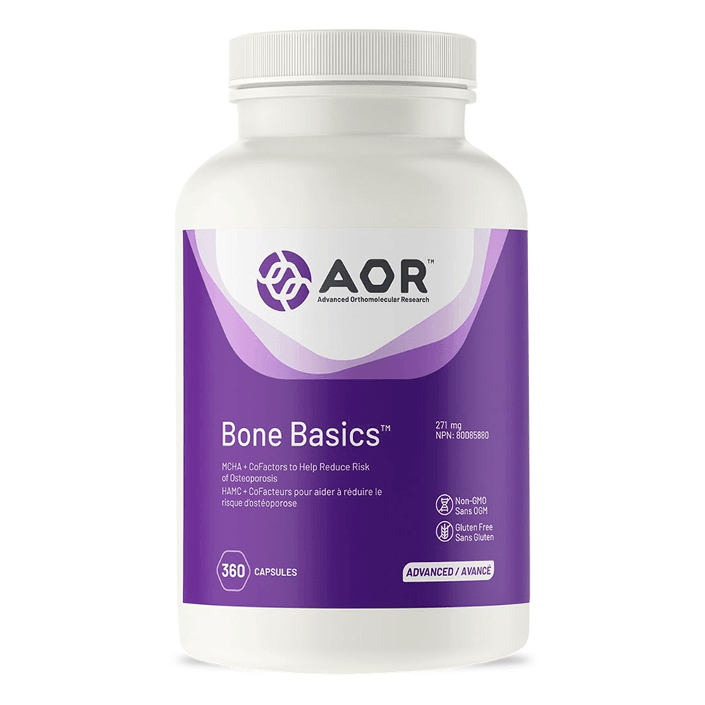 AOR Bone Basics 271mg, 360 Capsules - Cartilage Repair & Calcium Supplements, Bone Growth and Joint Health Supplements - Nature's Source Inc