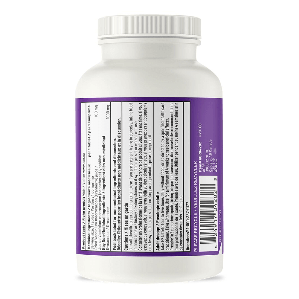 AOR UTI Cleanse with Cranberry 120 Tablets - Nature's Source Inc